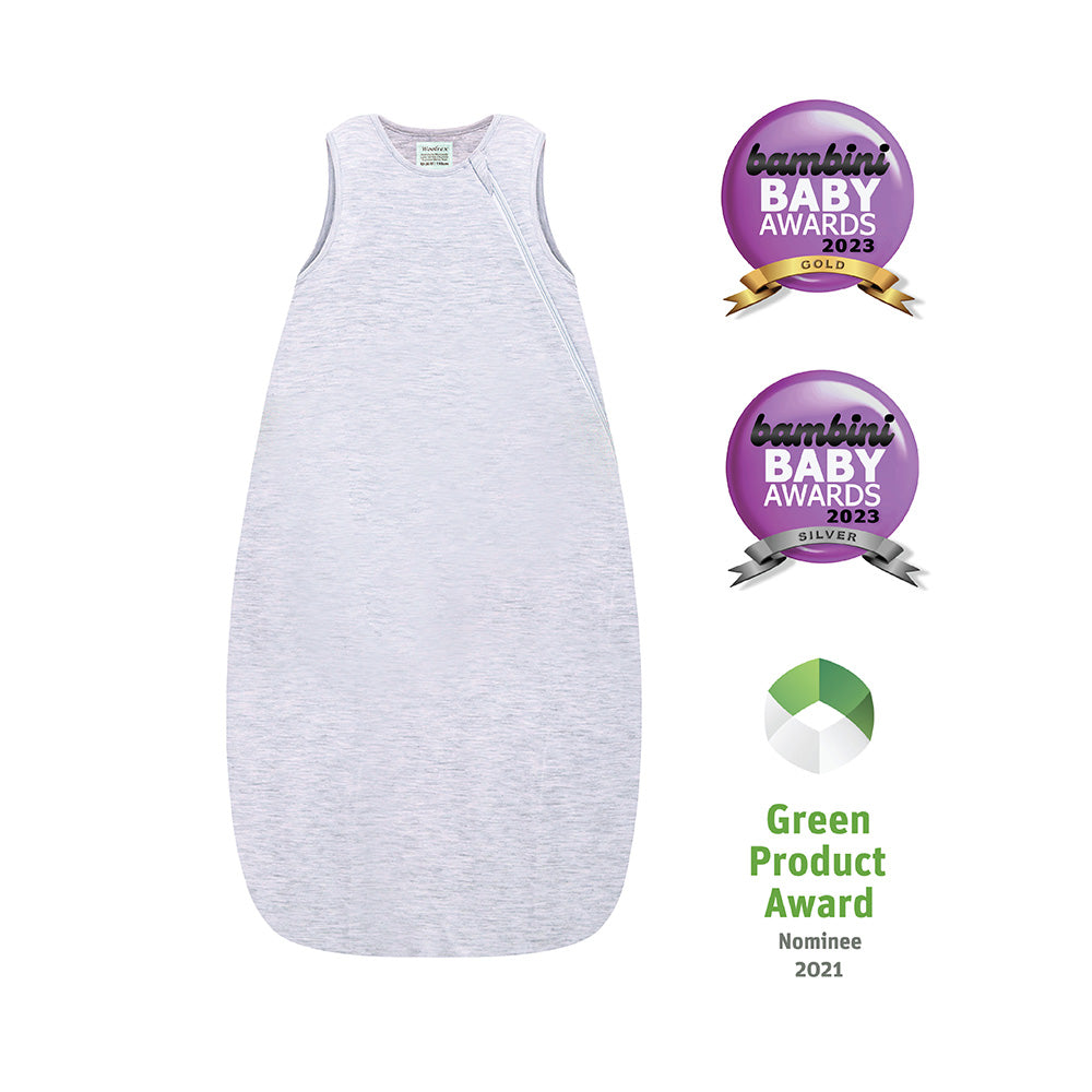 schlafsack schwitzen Baby Schlafsack Merino Hellgrau (60–90 cm) – kein Schwitzen