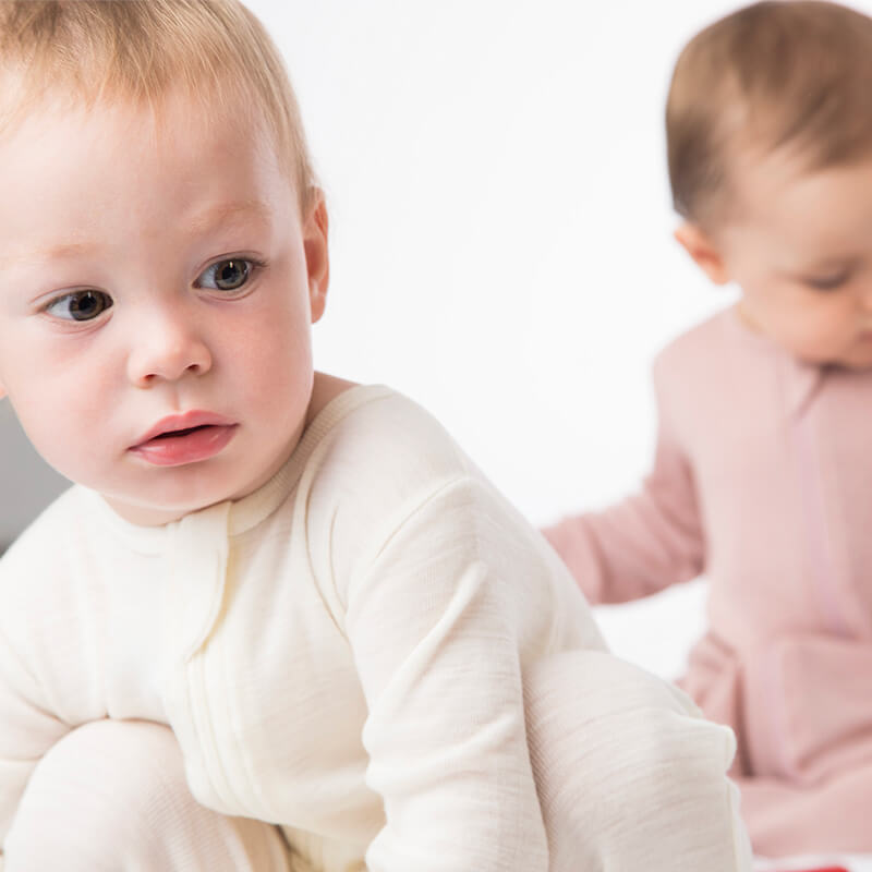 Baby-Strampler aus Merinowolle