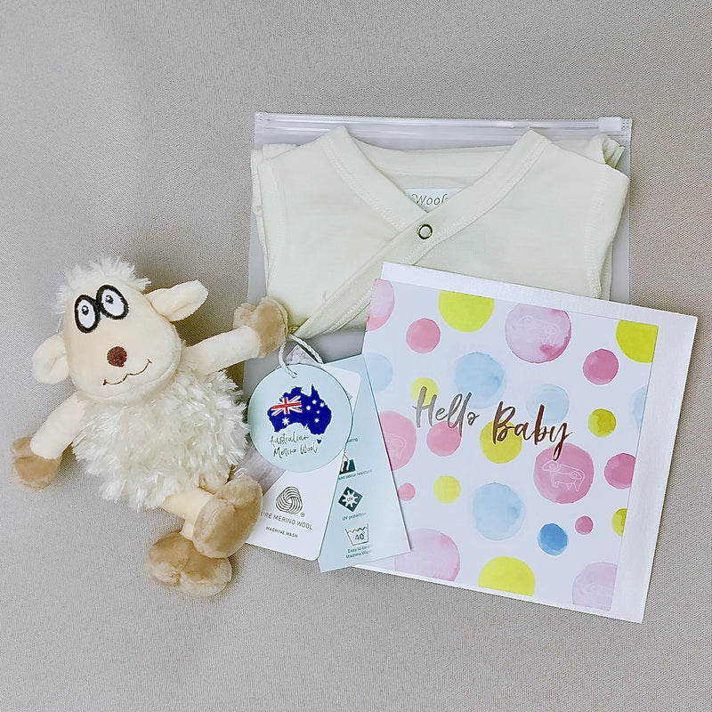 woolrex schlafsack Baby Schlafsack 60 cm Weiss Beige aus Merinowolle