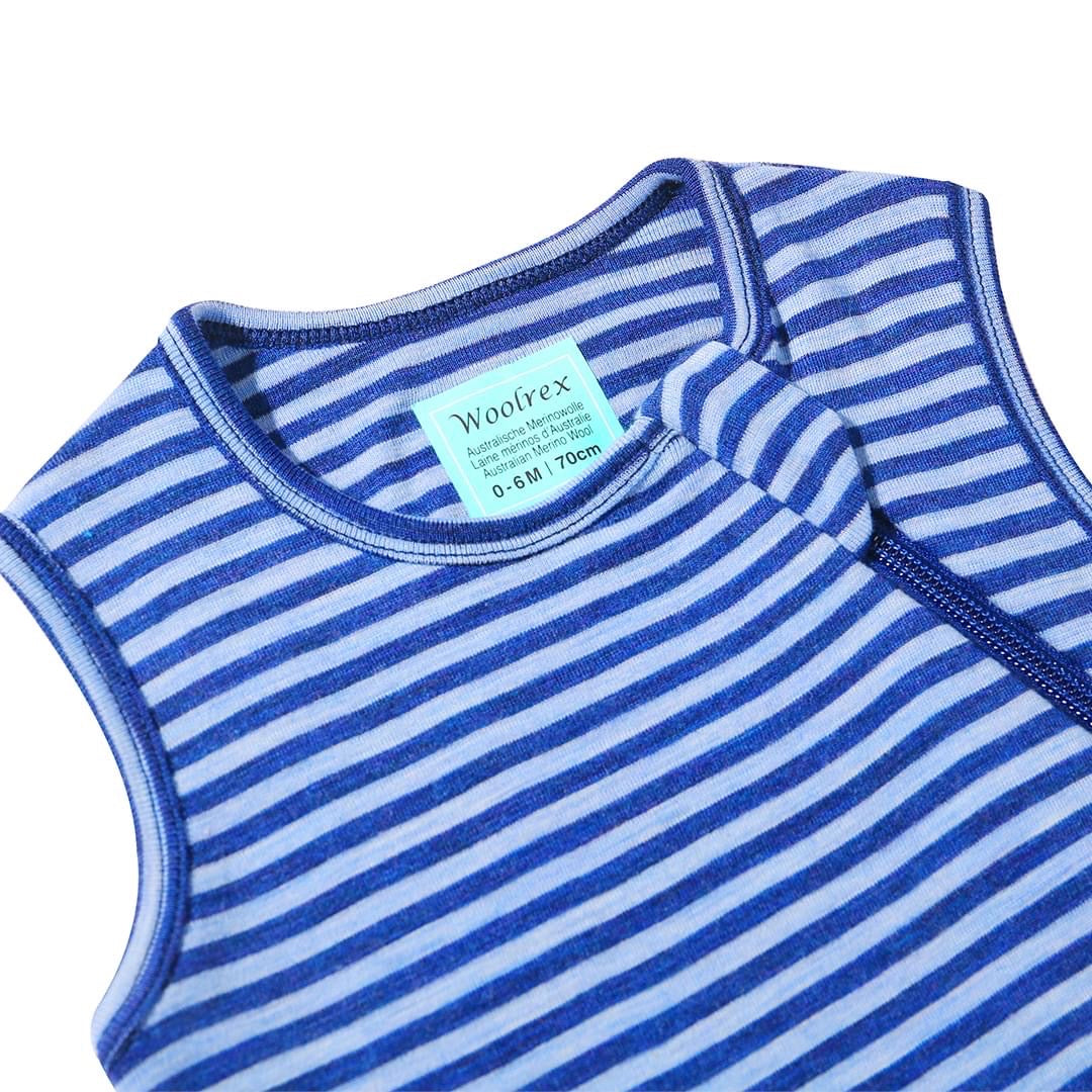 schlafsack sommer 130 cm Baby Schlafsack Merino Blau (60–130 cm) – kein Schwitzen
