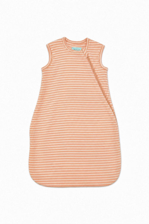Woolrex Schlafsack apricot gestreift