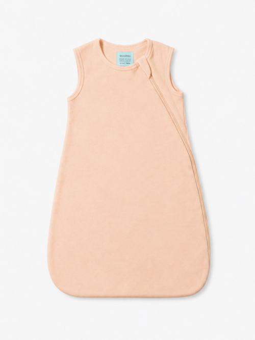Merinowolle Babyschlafsack Peach Detail Reißverschluss